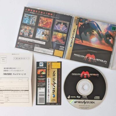 Sega Saturn Radiant Silvergun – Excellent Etat avec Spine Card et Reg. Card